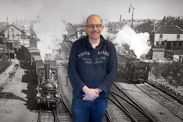 René van den Broeke, directeur van de Museumstoomtram Hoorn-Medemblik
